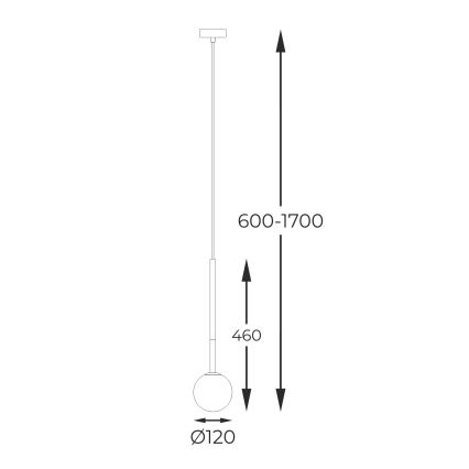 Zuma Line - Пендел 1xG9/4W/230V златист