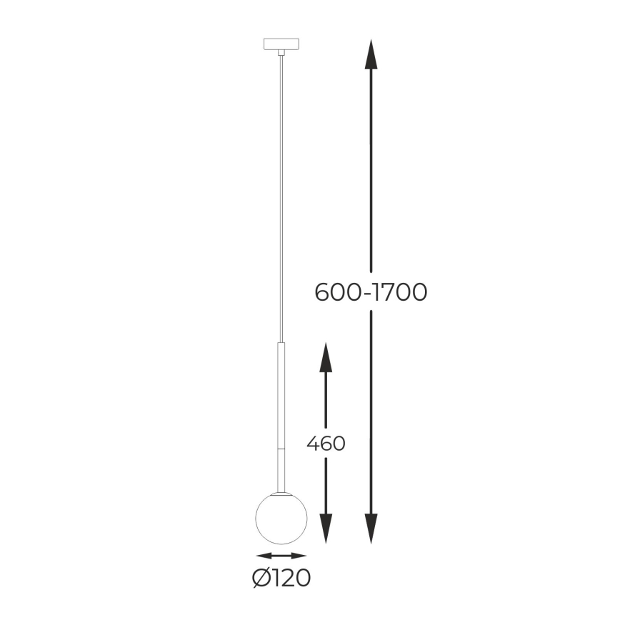 Zuma Line - Пендел 1xG9/4W/230V златист