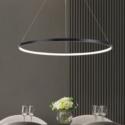 Zuma Line - LED полилей на кабел LED/40W/230V 3000/4000/6000K Ø 90 см черен