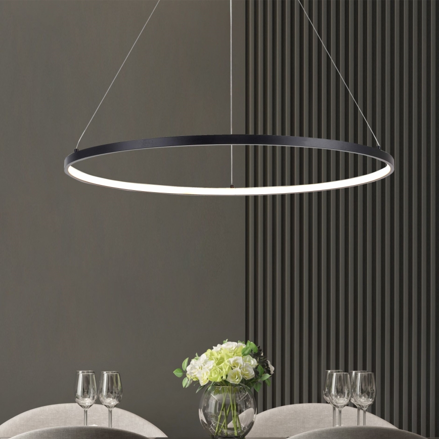 Zuma Line - LED полилей на кабел LED/40W/230V 3000/4000/6000K Ø 90 см черен