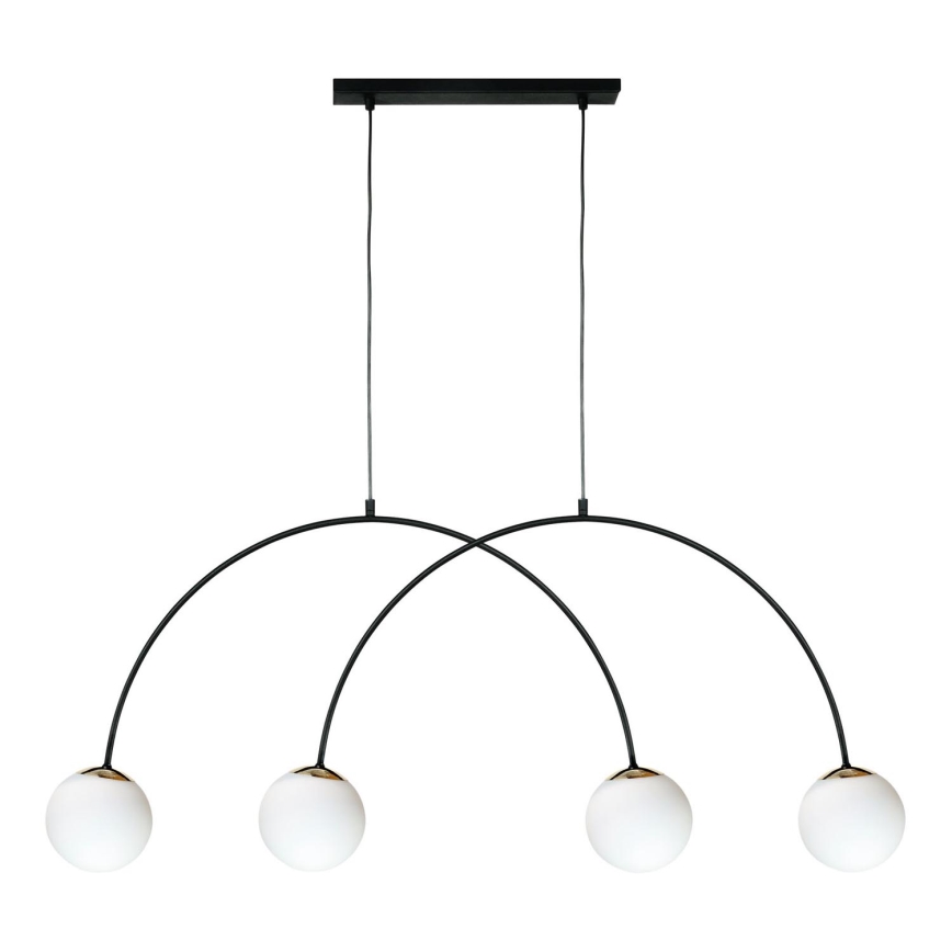 Zuma Line - Полилей на кабел 4xE14/10W/230V черен