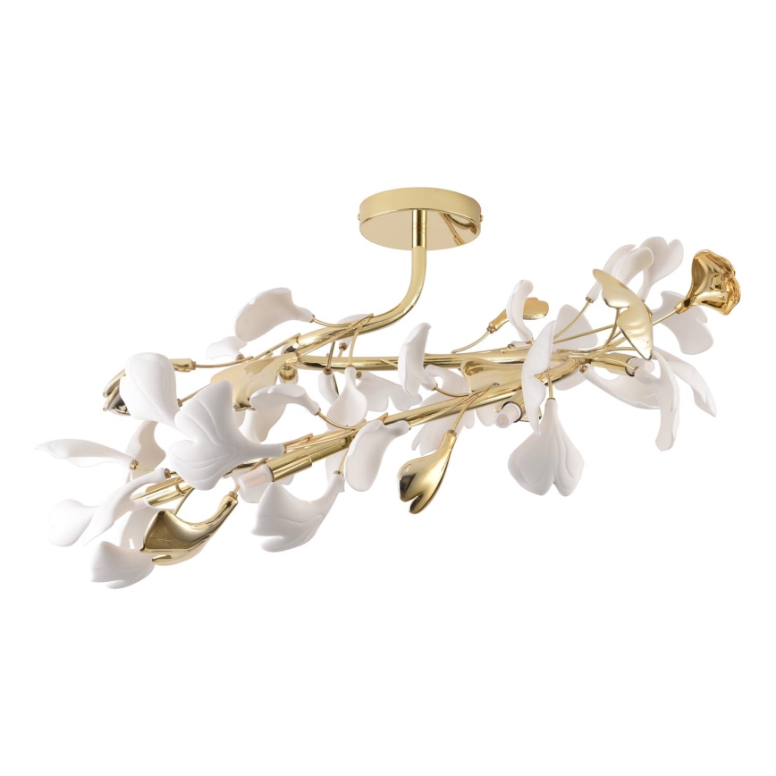 Zuma Line - Повърхностно монтиран полилей 6xG9/42W/230V Ø 70 см, златен