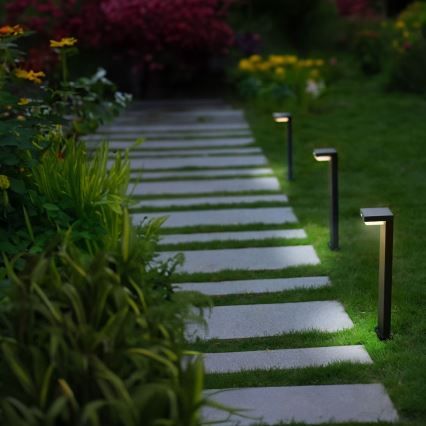 Zuma Line - LED соларна лампа с датчик за движение и здрач LED/4,5W/2000 mAh IP44 черна