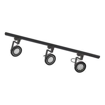 Zuma Line - Регулируем спот за шинна система 3xGU10/15W/230V черен