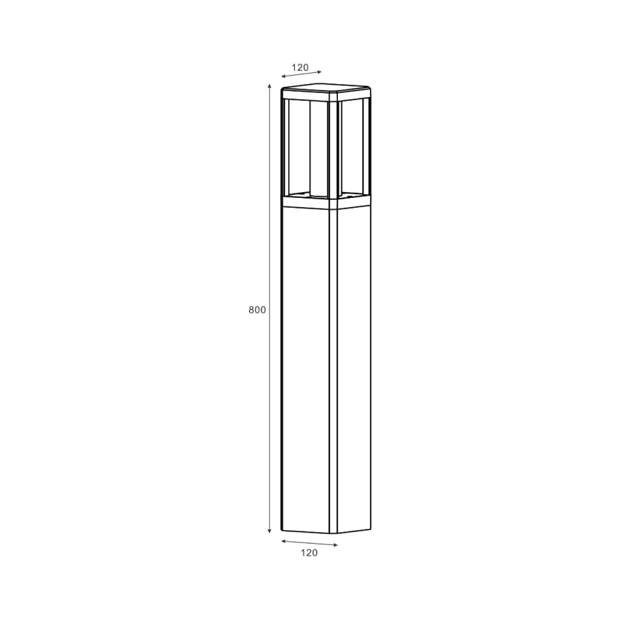 Zuma Line - LED Екстериорна лампа LED/12W/230V IP65 черен