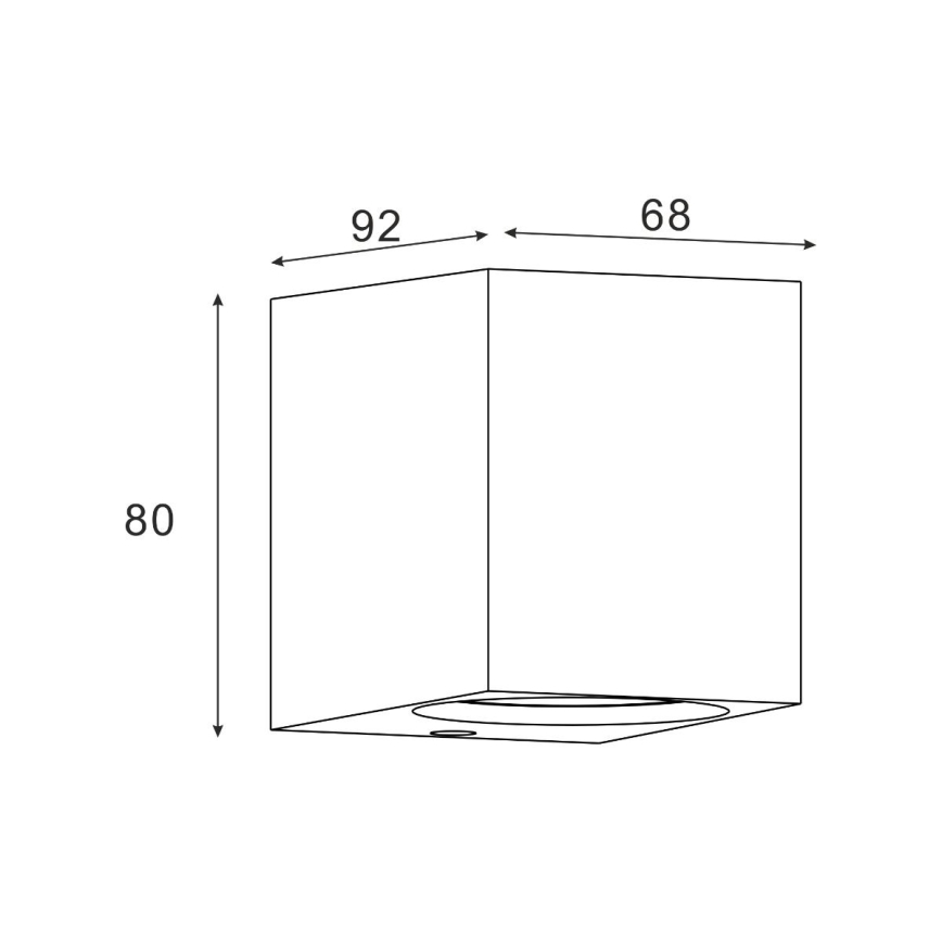 Zuma Line - Екстериорен аплик 1xGU10/35W/230V IP44 черен
