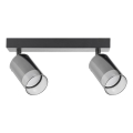 Zuma Line - Спот 2xGU10/50W/230V черен/сив