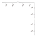 Zuma Line - Спот светлина в линеен система 8xGU10/35W/230V бяла