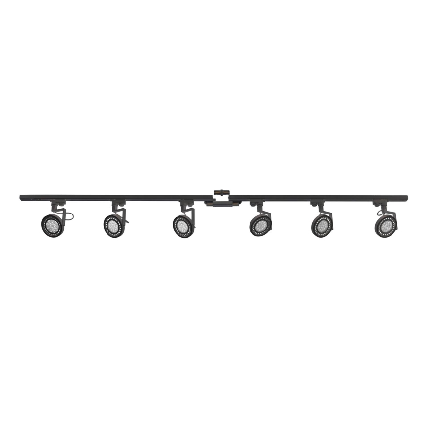 Zuma Line - Спот в релсова система 6xGU10/10W/230V черен