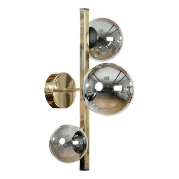 Zuma Line - Стенно осветително тяло 3xG9/8W/230V златисто/опушено черно