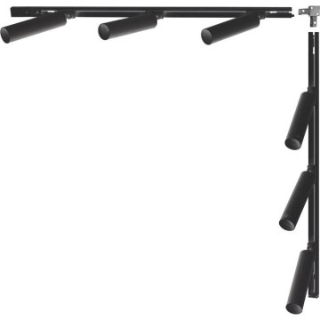 Zuma Line - Точково осветително тяло за шинна система 6xGU10/35W/230V черно