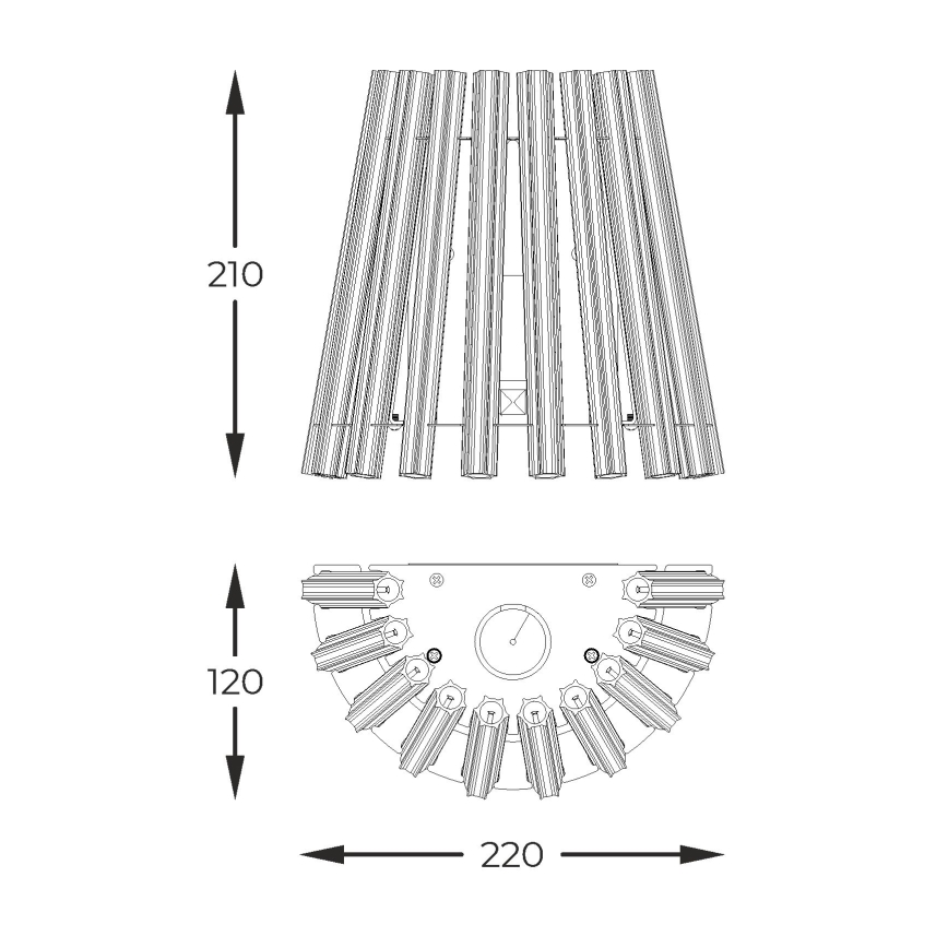 Zuma Line - Аплик 1xE14/40W/230V златист