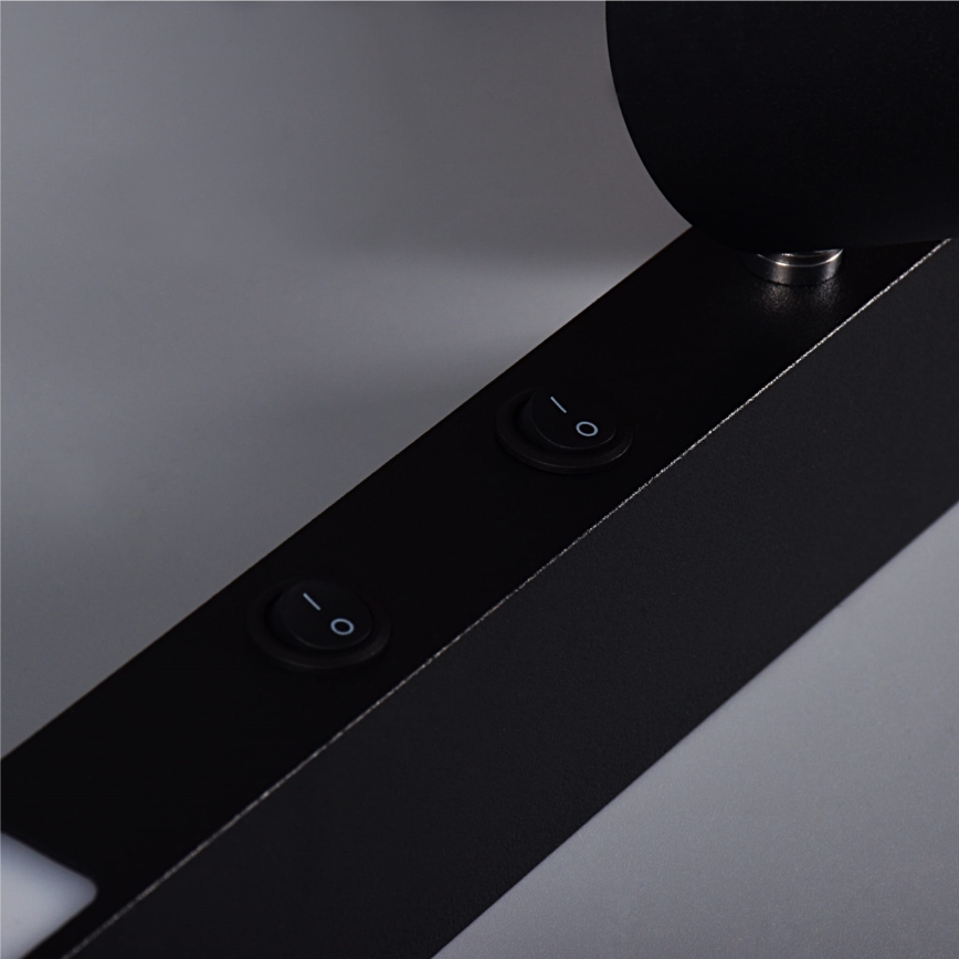 Zuma Line - LED стенен спот 1xGU10/5W/230V + LED/8W черен