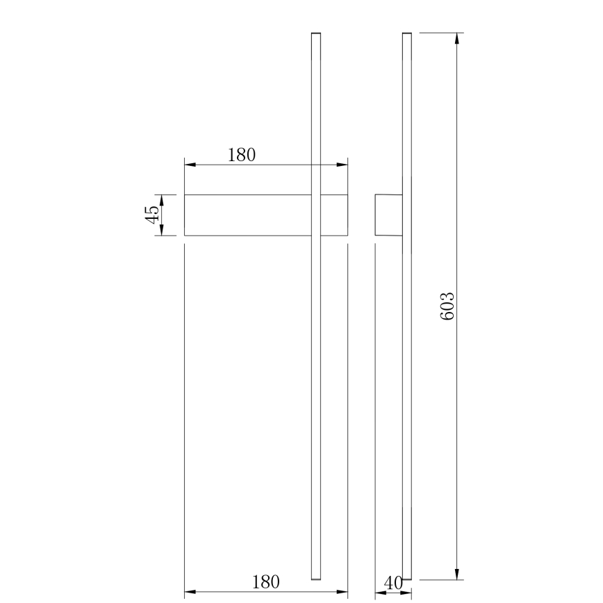 Zuma Line - LED стенно осветително тяло LED/8W/230V 3000/4000/6000K 60 cm златно