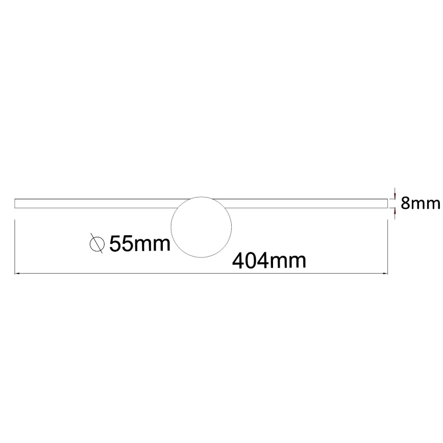 Zuma Line - LED Лампа за огледало в баня LED/6W/230V 40 см IP44 лъскав хром