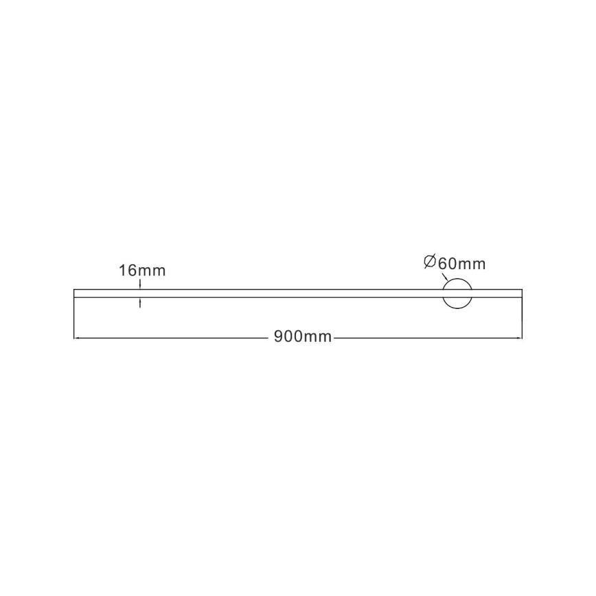 Zuma Line - LED аплик LED/12W/230V 90 см черен