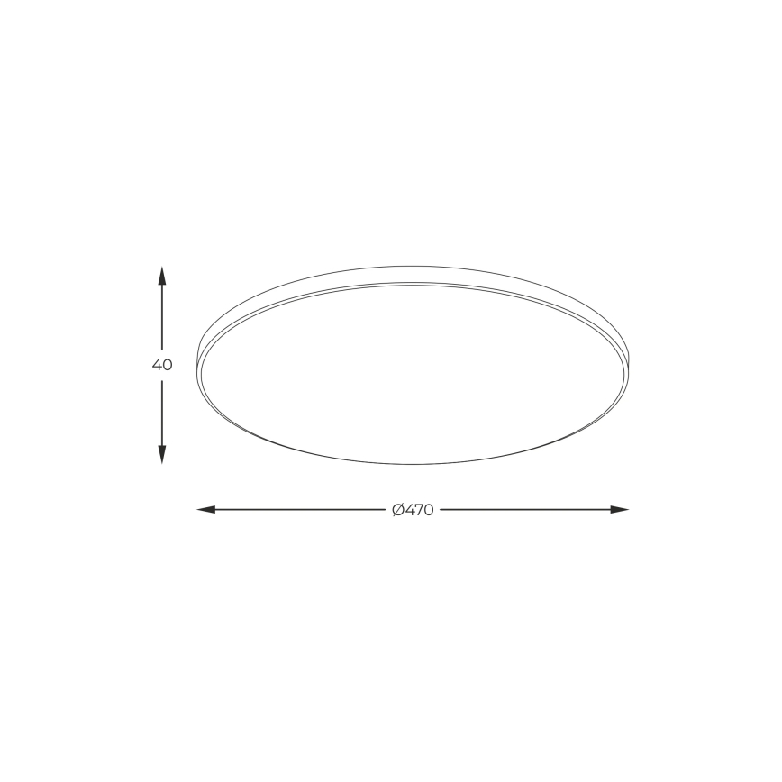 Zuma Line - LED таванно осветително тяло LED/44W/230V диам. 47 см златисто