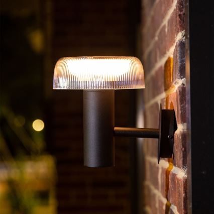 Zuma Line - LED соларен стена лампа LED/2,5W/2000 mAh IP44 черен