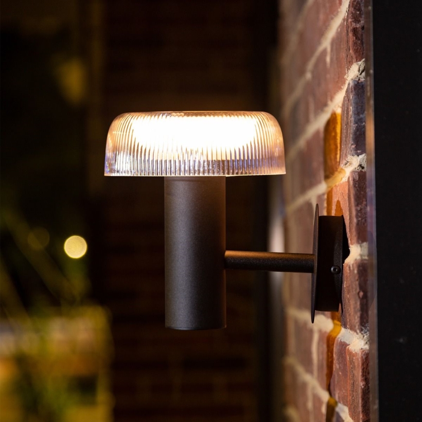 Zuma Line - LED соларен стена лампа LED/2,5W/2000 mAh IP44 черен