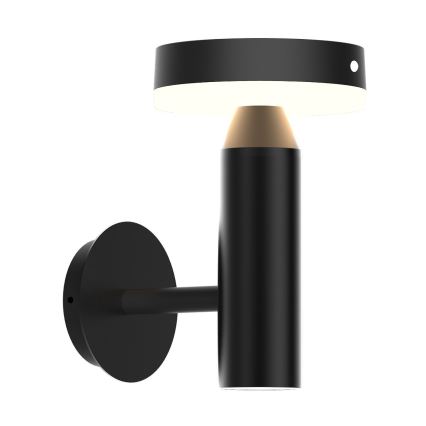 Zuma Line - LED Соларен стена лампа със сензор за движение и здрач LED/4,5W/2000 mAh IP44 черен