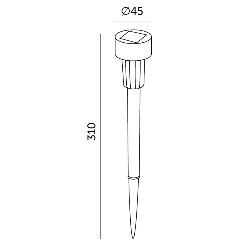 К-кт 10x LED Соларна лампа LED/0,06W/1,2V 6000K IP44 40 mAh
