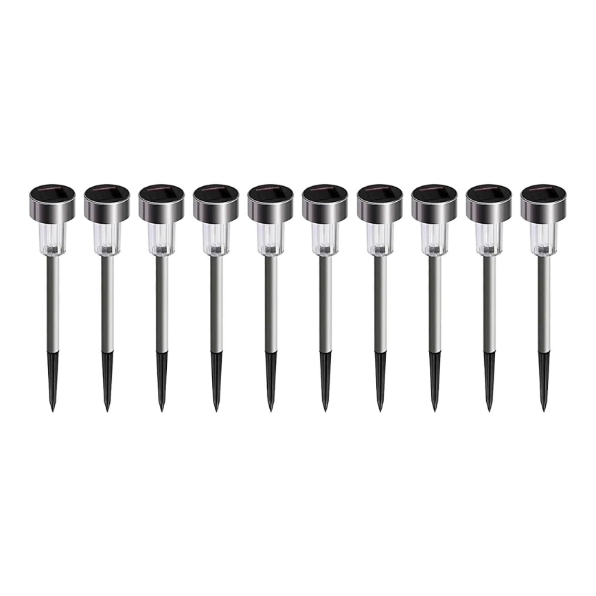 К-кт 10x LED Соларна лампа LED/0,06W/1,2V 6000K IP44