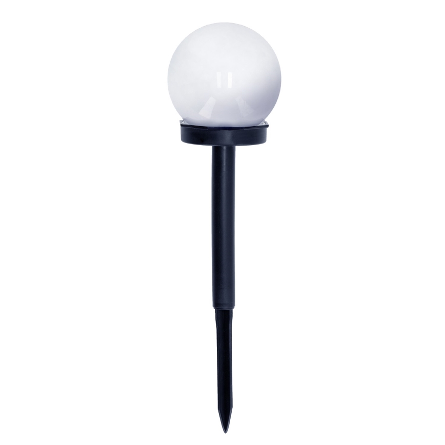 К-кт 10x LED Соларна лампа LED/0,12W/1,2V 6500K IP44 черен/бял