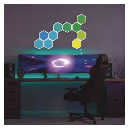 К-кт 10x RGBIC Димируем панел LED/1,9W/230V Wi-Fi Tuya
