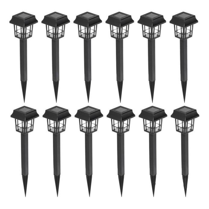 К-кт 12x LED Соларна лампа LED/0,06W/1,2V 1xAA 6500K IP44 100 mAh