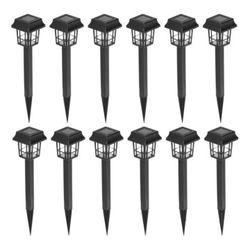 К-кт 12x LED Соларна лампа LED/0,06W/1,2V 6500K IP44