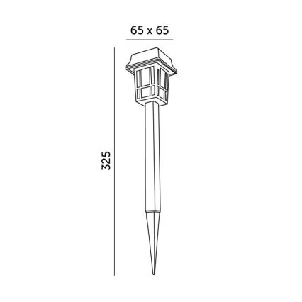 К-кт 12x LED Соларна лампа LED/0,06W/1,2V 6500K IP44