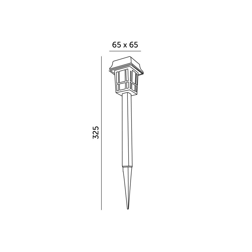 К-кт 12x LED Соларна лампа LED/0,06W/1,2V 6500K IP44