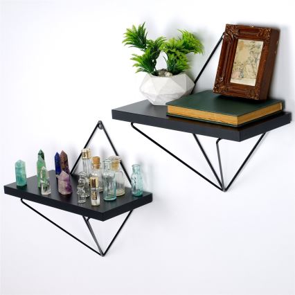 К-кт 2 бр. етажерки черен