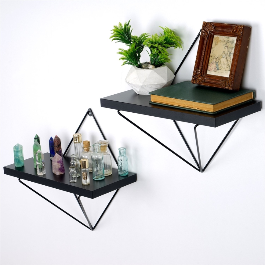 К-кт 2 бр. етажерки черен