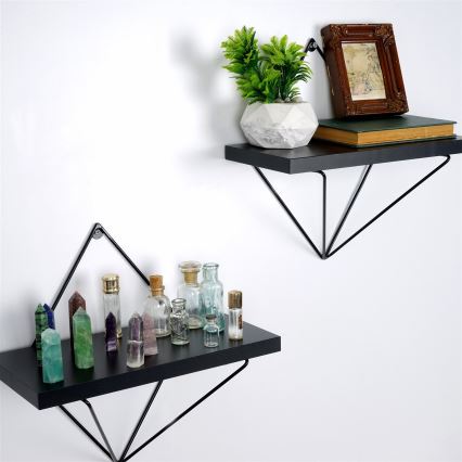 К-кт 2 бр. етажерки черен