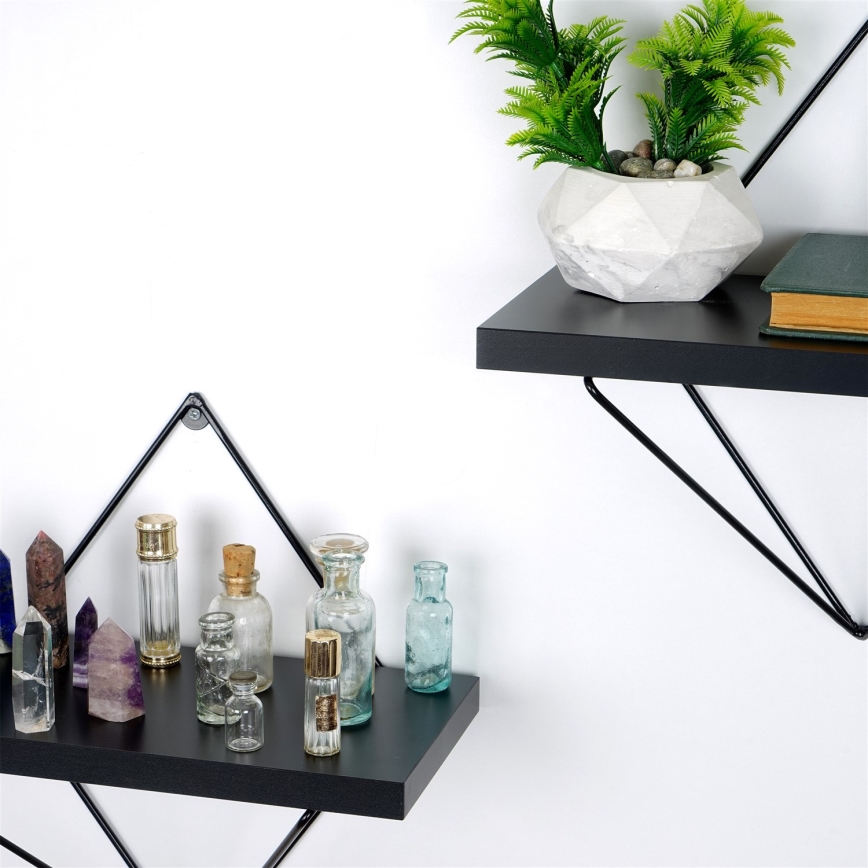 К-кт 2 бр. етажерки черен