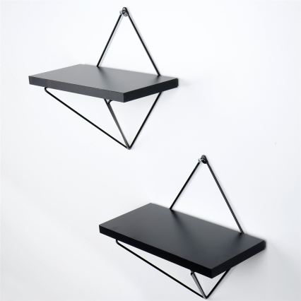 К-кт 2 бр. етажерки черен