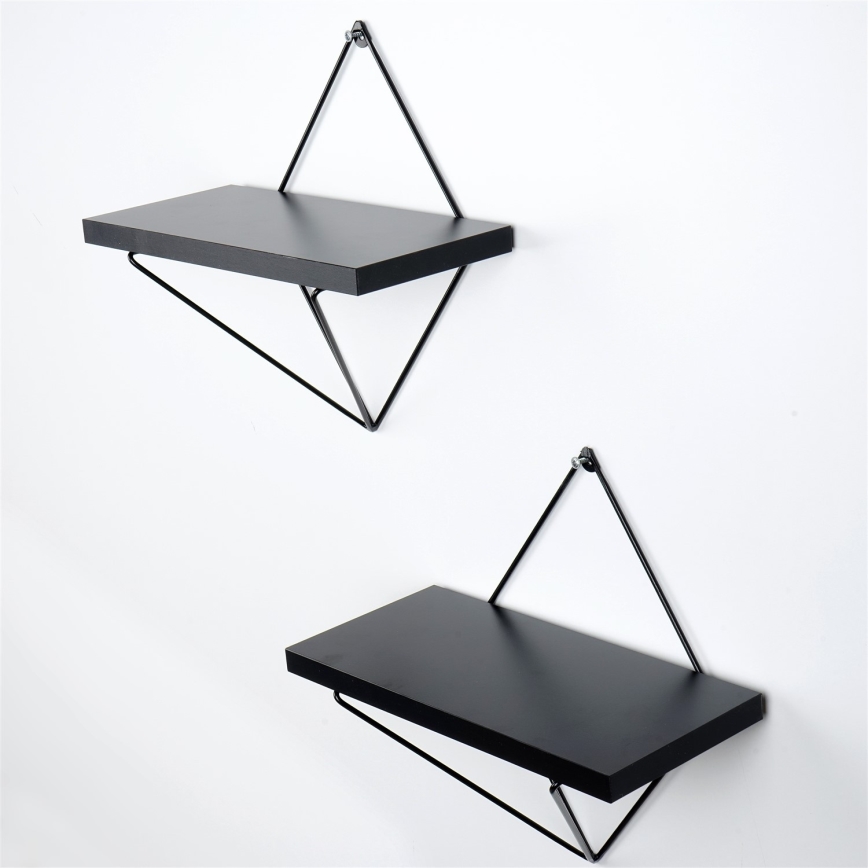 К-кт 2 бр. етажерки черен