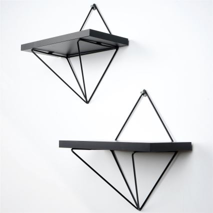 К-кт 2 бр. етажерки черен