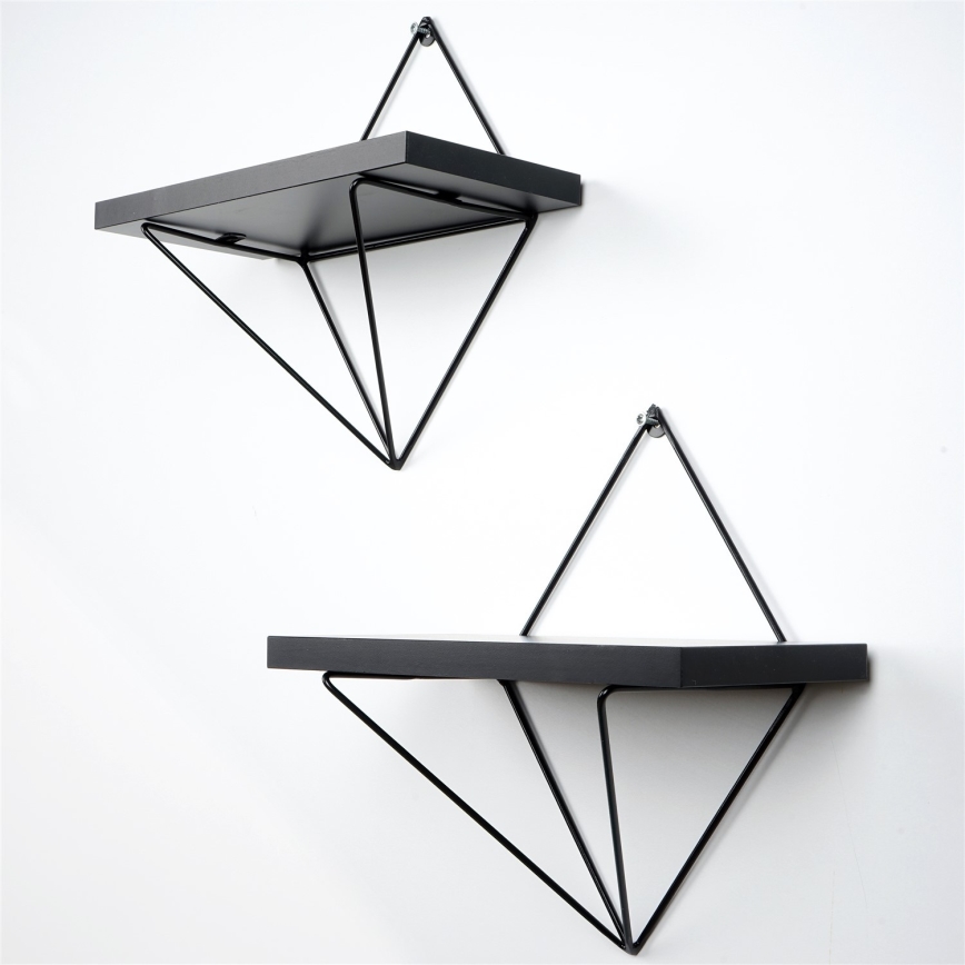 К-кт 2 бр. етажерки черен