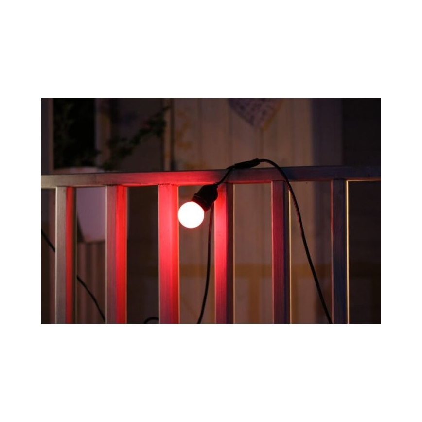 К-кт 2 бр. LED крушки PARTY E27/0,5W/36V червени 3000K