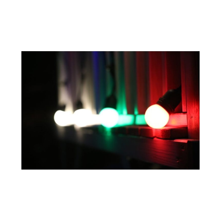 К-кт 2 бр. LED крушки PARTY E27/0,5W/36V червени 3000K