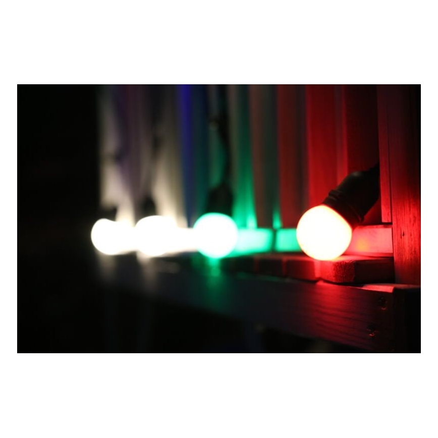 К-кт 2 бр. LED крушки PARTY E27/0,5W/36V зелени 3000K