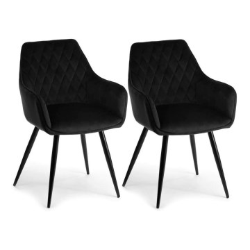 К-кт 2 бр. трапезни столове SAMETTI черен