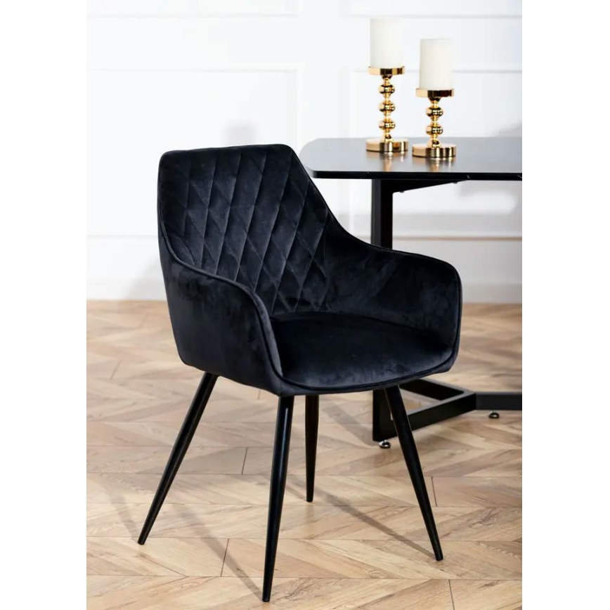 К-кт 2 бр. трапезни столове SAMETTI черен