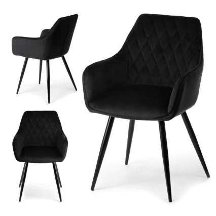 К-кт 2 бр. трапезни столове SAMETTI черен