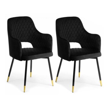К-кт 2 бр. трапезни столове SENKO черен