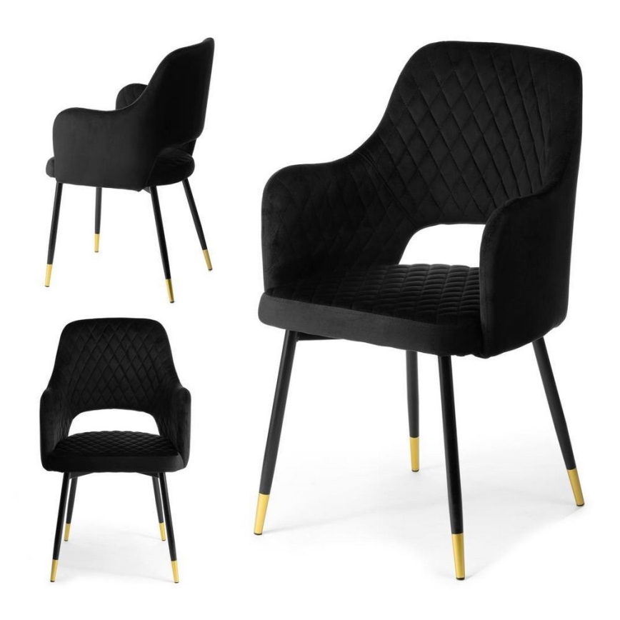 К-кт 2 бр. трапезни столове SENKO черен