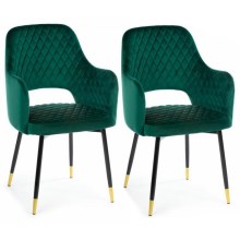 К-кт 2 бр. трапезни столове SENKO зелени