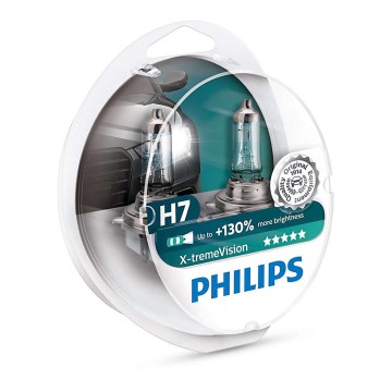 К-кт 2бр. автомобилни крушки Philips X-TREMEVISION 12972XV+S2 H7 PX26d/55W/12V 3500K